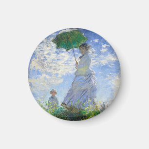 Woman with a Parasol, Madame Monet and Her Son Magnet