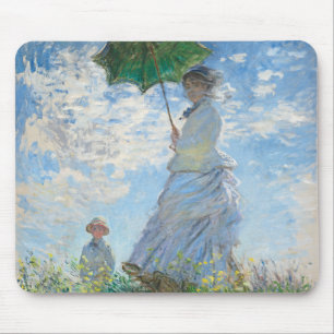 Woman with a Parasol, Madame Monet and Her Son Mouse Pad