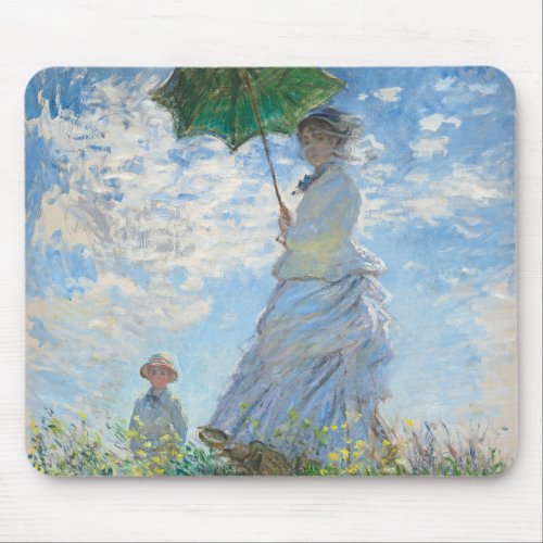Woman with a Parasol Madame Monet and Her Son Mouse Pad