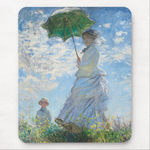 Woman with a Parasol, Madame Monet and Her Son Mouse Pad