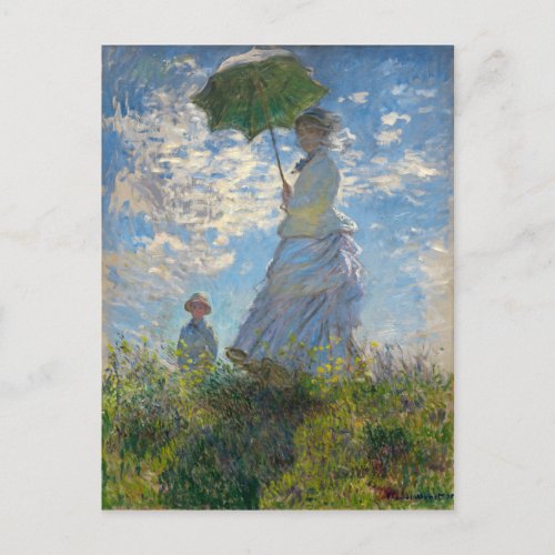 Woman with a Parasol _ Madame Monet and Her Son Postcard