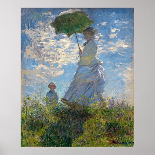 Woman with a Parasol - Madame Monet and Her Son Poster ...