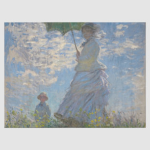 Woman with a Parasol - Madame Monet and Her Son Tissue Paper