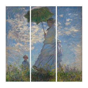Woman with a Parasol - Madame Monet and Her Son Triptych