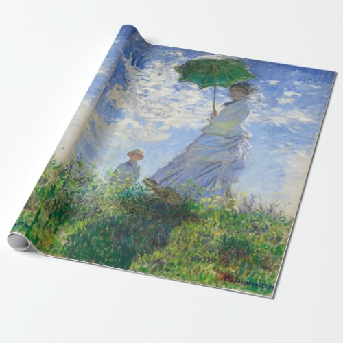 Woman with a Parasol Madame Monet and Her Son Wrapping Paper
