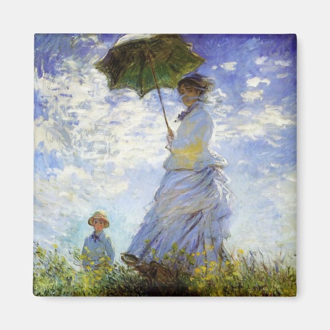 Woman with a Parasol Magnet (Front)