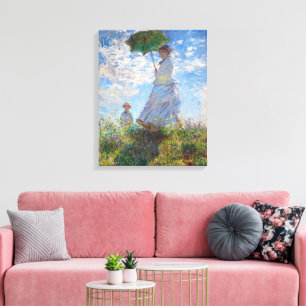 Woman with a Parasol Monet Canvas Print