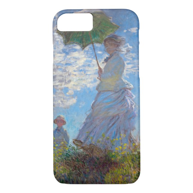 Woman with a Parasol, Monet Case-Mate iPhone Case (Back)