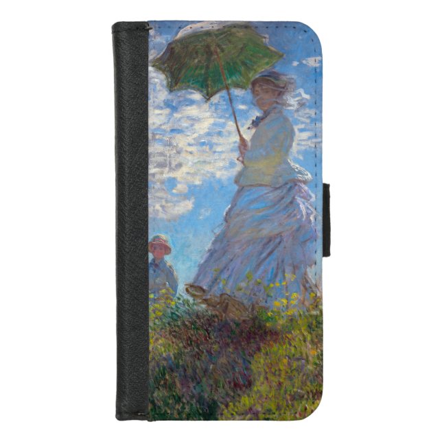 Woman with a Parasol, Monet iPhone Wallet Case (Front)