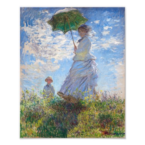 Woman with a Parasol  Monet  Photo Print