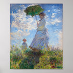 Woman with a Parasol | Monet | Poster<br><div class="desc">Woman with a Parasol is a 1875 painting by French Impressionist Claude Monet.</div>