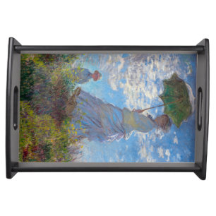 Woman with a Parasol, Monet Serving Tray