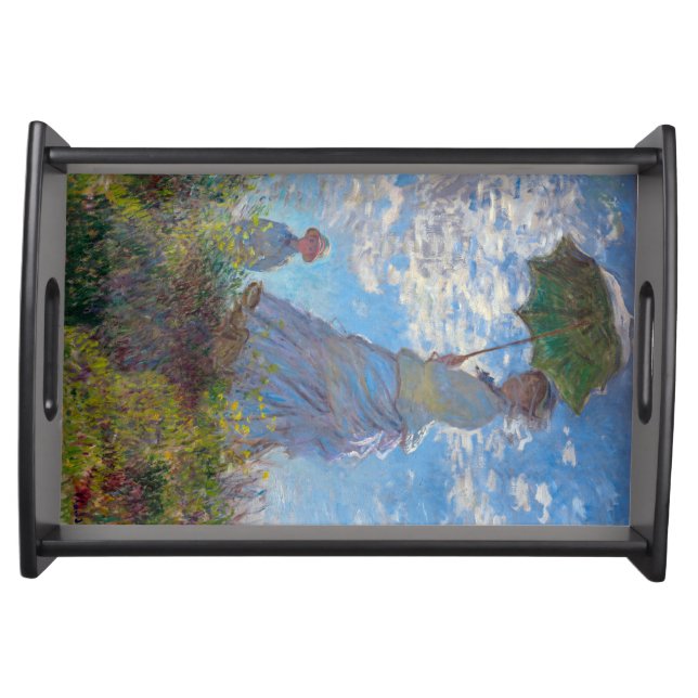 Woman with a Parasol, Monet Serving Tray (Front)