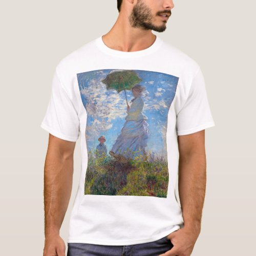 Woman with a Parasol Monet T_Shirt