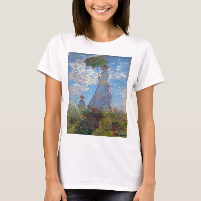 Woman with a Parasol, Monet T-Shirt (Front)