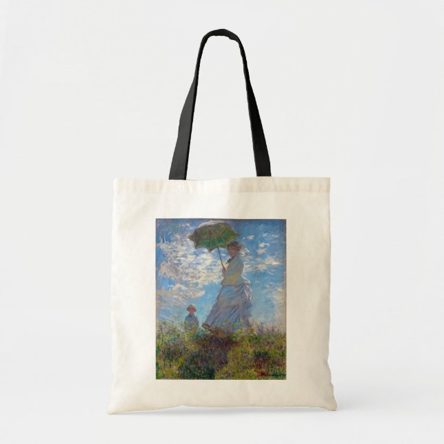 Woman with a Parasol, Monet Tote Bag (Front)