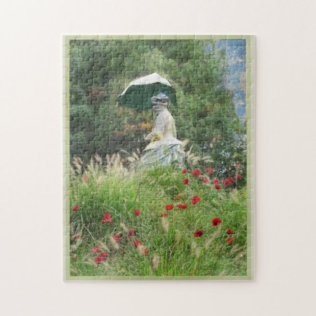 Woman With a Parasol tradition of Claude Monet Jigsaw Puzzle (Vertical)