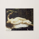 Woman with a Parrot by Gustave Courbet Jigsaw Puzzle<br><div class="desc">Woman with a Parrot
 by Gustave Courbet 
 French Realism Painter & designer (1819-1877)
 Woman with a Parrot - Oil on canvas - 1866</div>