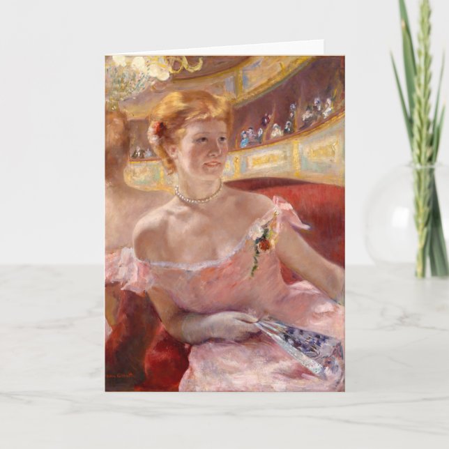 Woman with a Pearl Necklace | Mary Cassatt Card (Front)