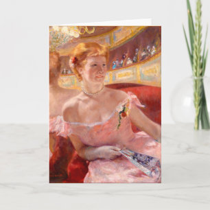 Woman with a Pearl Necklace   Mary Cassatt Card