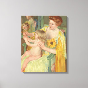 Woman with a Sunflower   Mary Cassatt Canvas Print