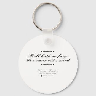 Woman With a Sword Keychain