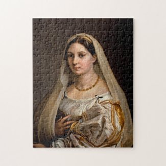 Woman with a veil La Donna Velata Raphael Santi Jigsaw Puzzle