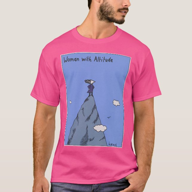 Woman With Altitude - Full Colour T-Shirt (Front)