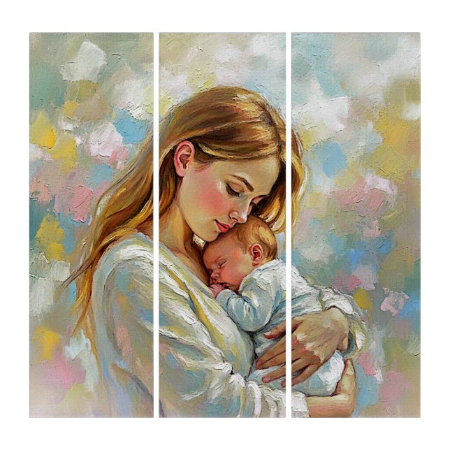 woman with baby triptych (Front)