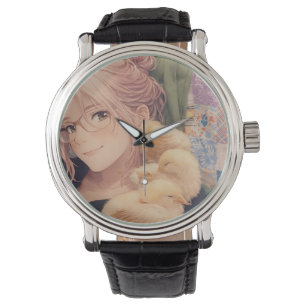 Woman with Chicks Watch