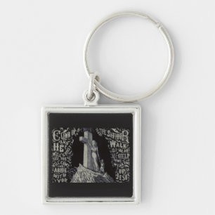Woman with Child and Cross The Sanctuary of Love Keychain
