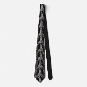 Woman with Child and Cross The Sanctuary of Love Neck Tie