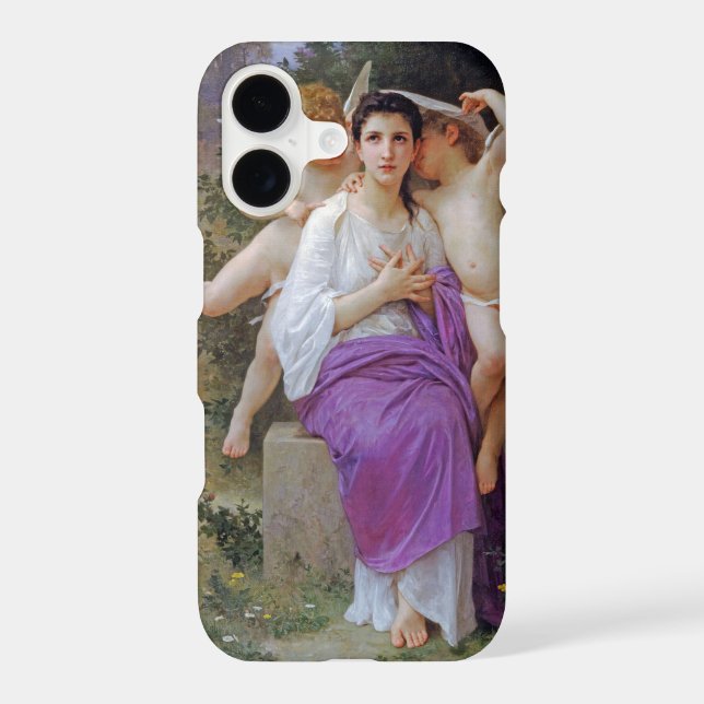 Woman with Cupid, Bouguereau Case-Mate iPhone Case (Back)