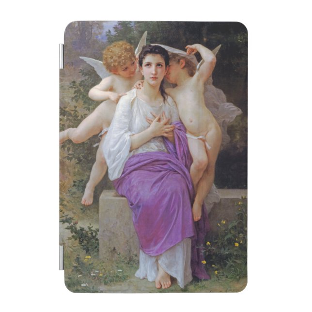 Woman with Cupid, Bouguereau iPad Mini Cover (Front)