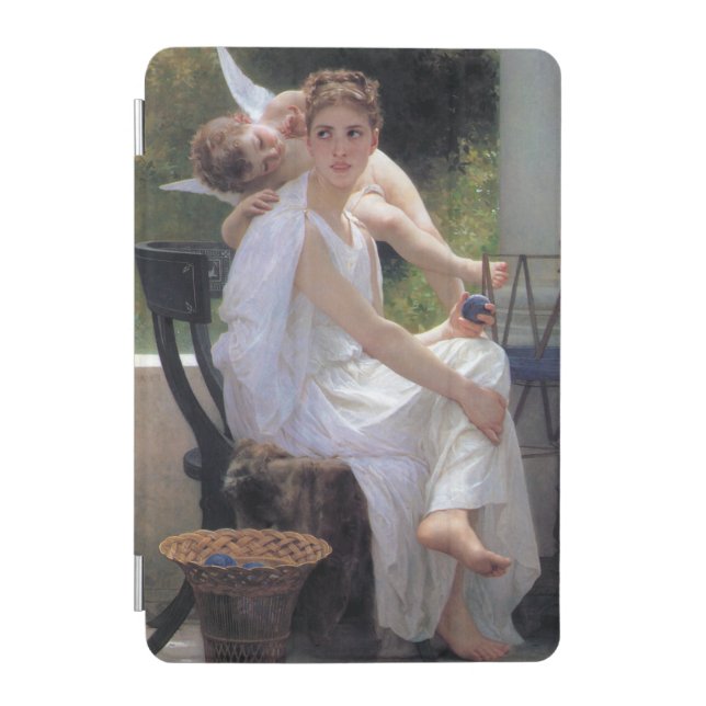 Woman with Cupid, Bouguereau iPad Mini Cover (Front)