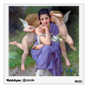 Woman with Cupid, Bouguereau Wall Decal