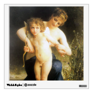 Woman with Cupid, Bouguereau Wall Decal