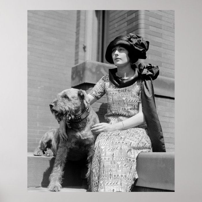 Woman with Dog, 1920s Posters