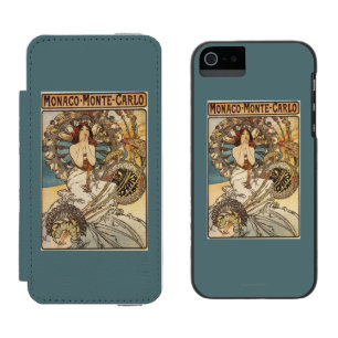 Woman with Feathers - PLM Railway Travel Poster iPhone SE/5/5s Wallet Case