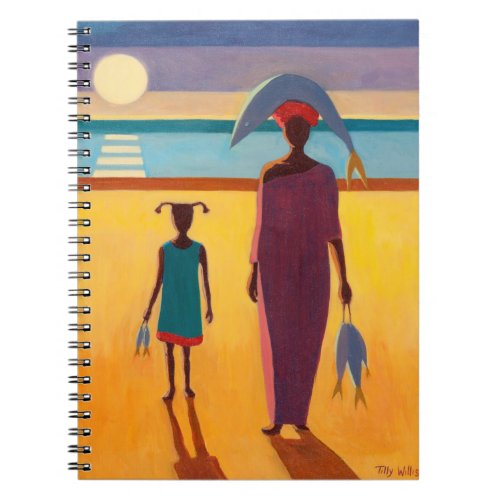 Woman with Fish Notebook