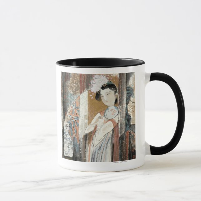 Woman with Floral Hairpin Mug (Right)