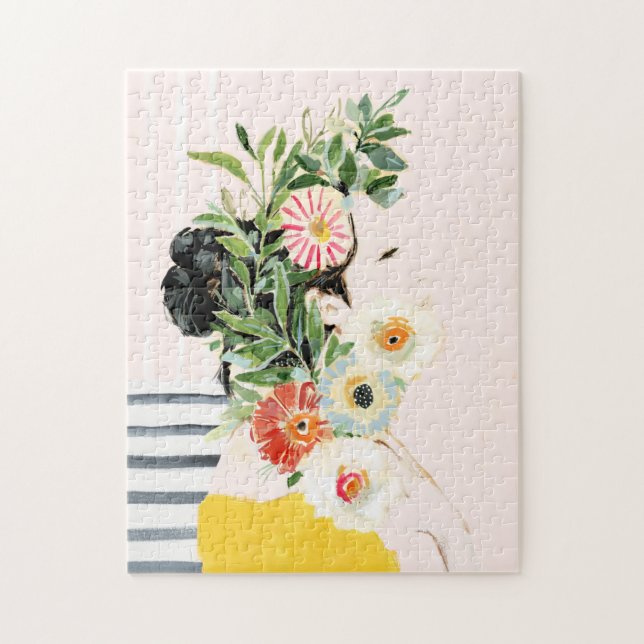 Woman with Flowers Jigsaw Puzzle (Vertical)