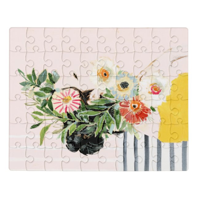 Woman with Flowers Jigsaw Puzzle (Puzzle Horizontal)