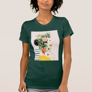 Woman with Flowers T-Shirt