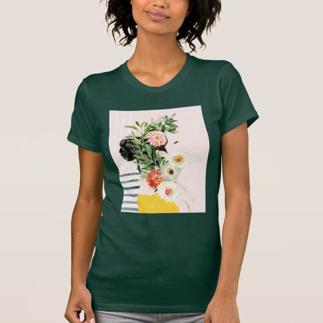 Woman with Flowers T-Shirt (Front)