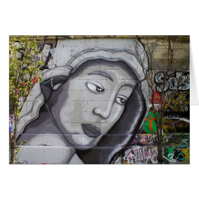 Woman With Gray Hood Cards (Front Horizontal)