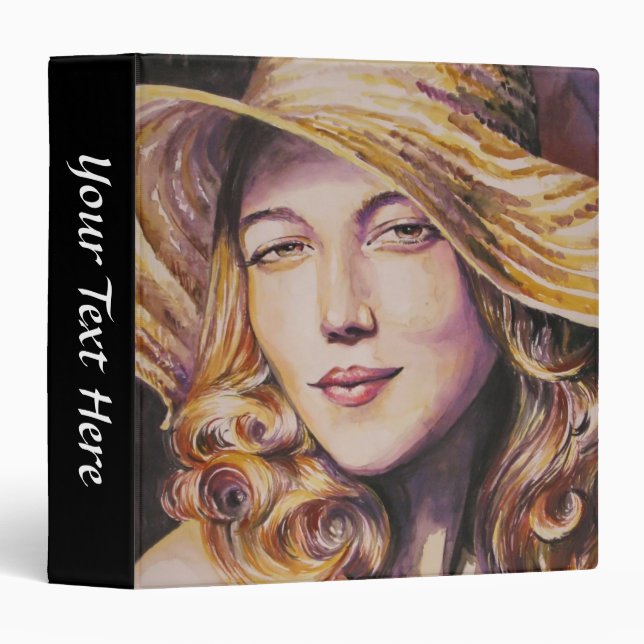 Woman with hat binder (Front/Spine)