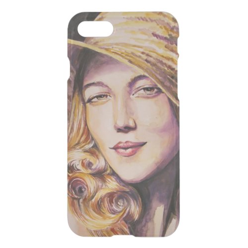 Woman with hat iPhone SE87 case