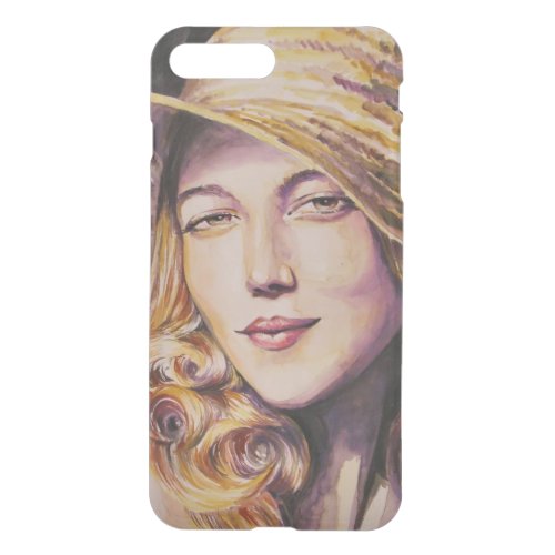 Woman with hat iPhone 8 plus7 plus case