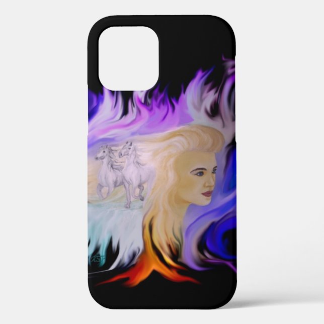 Woman with Horse Case-Mate iPhone Case (Back)